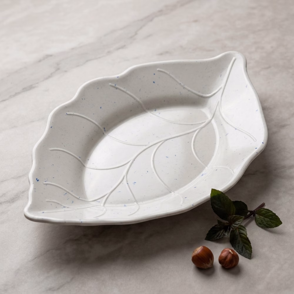 2'li Melamin Servis Tabağı Oval - Görsel 2